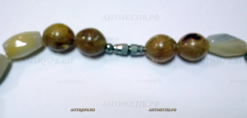 Бусы из поделочного камня. Вт. пол. ХХ века. СССР. №20276.3